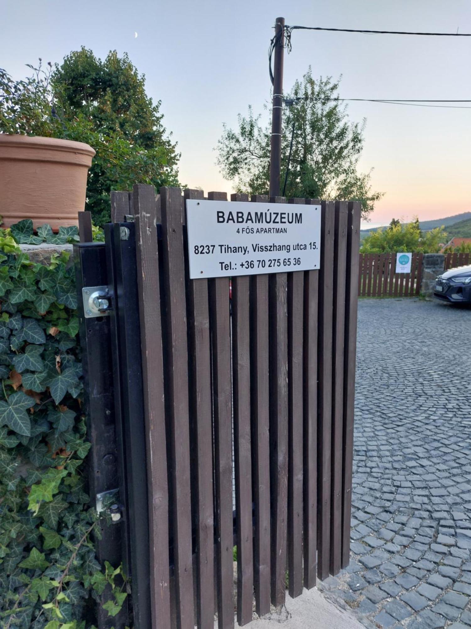 Babamuzeum Apartman Tihany Bagian luar foto